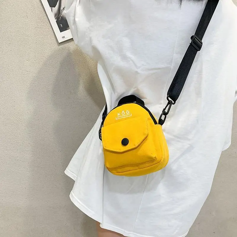 Canvas Shoulder Bag Mobile Phone Crossbody Bag