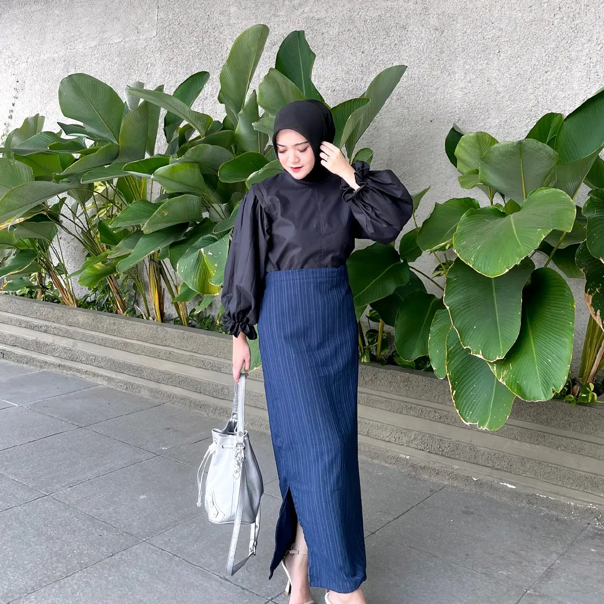 Rok Span Lady Crush / Rok LiLy Korean Style (REALPIC) Muslim Wanita Panjang