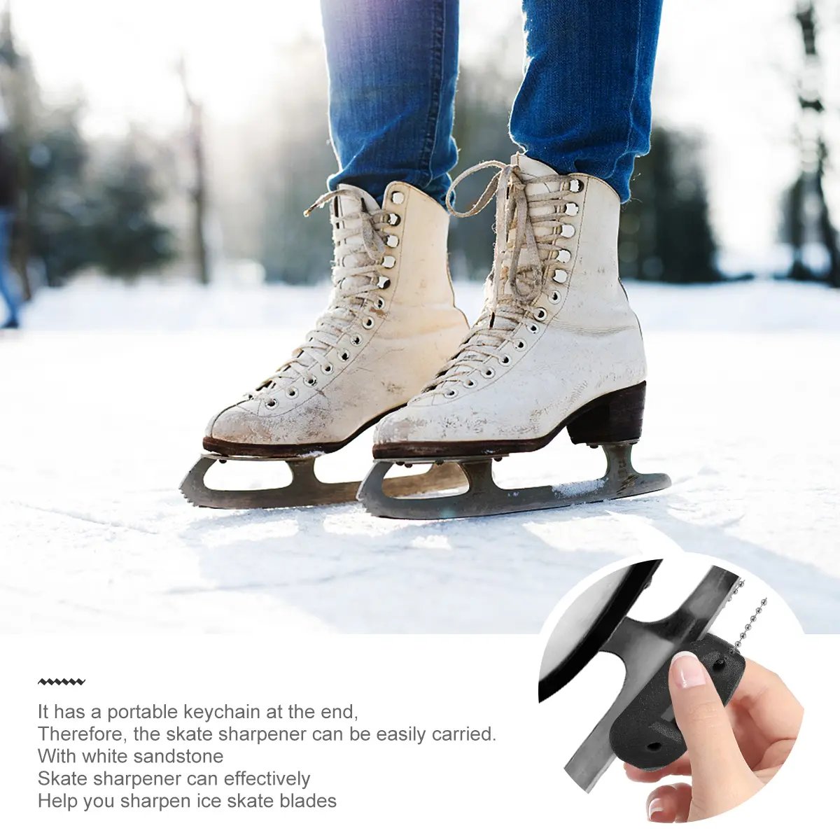 Knife Sharpener Ice Hockey Accessories Skate Tool Figure Skates and ...