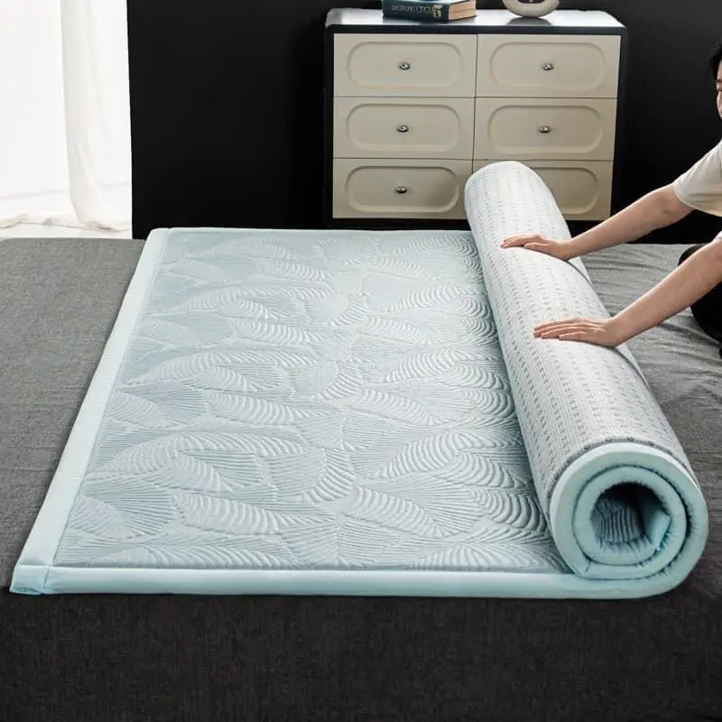 Thảm băng lạnh x2 tiện dụng mát lạnh mềm dưới có hạt chống trượt hoạ tiết tinh tế 2