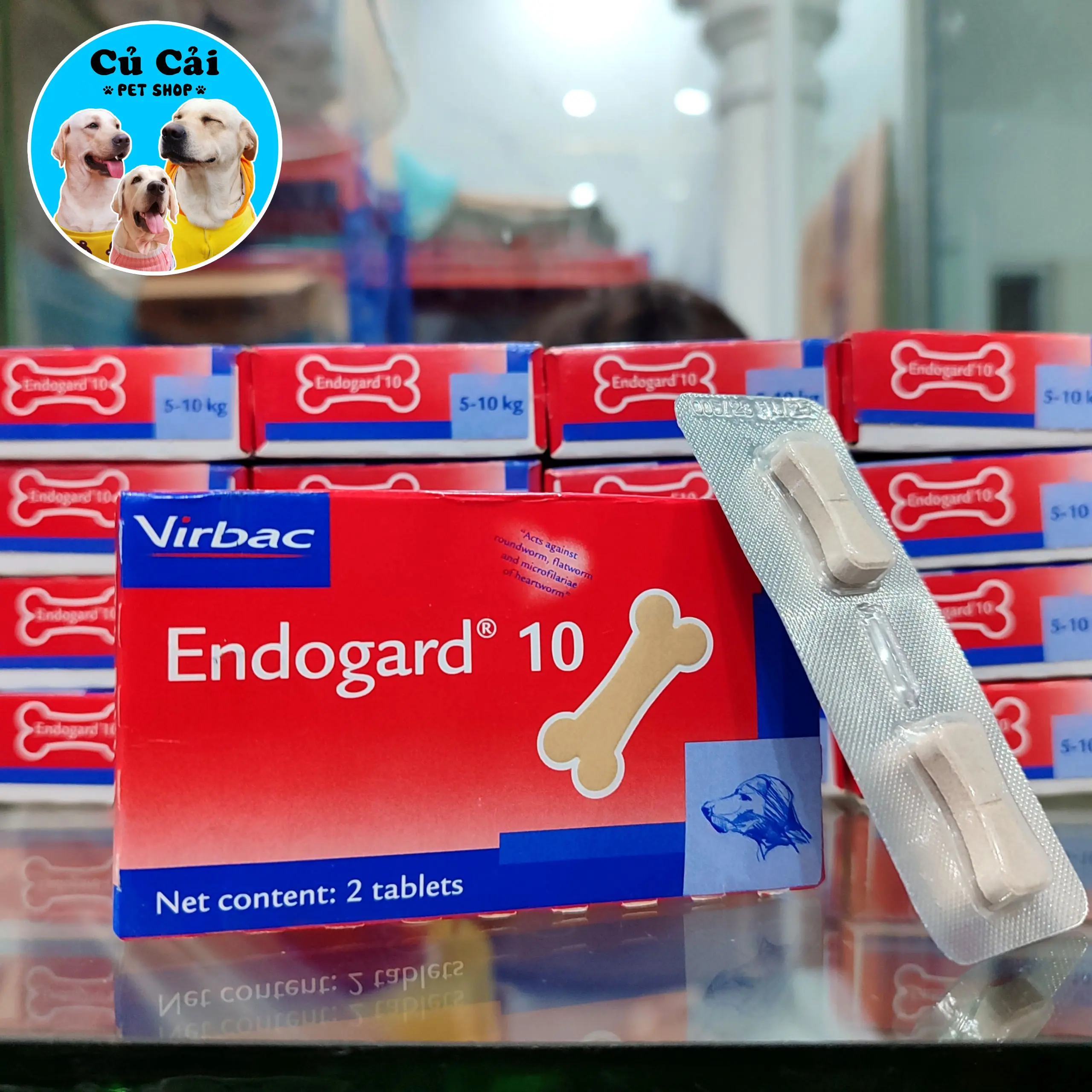 Viên Tẩy Giun Endogard Hương Thịt Bò Cho Cún