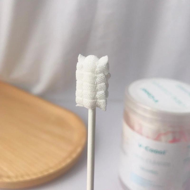 Gạc Rơ Lưỡi Vcoool, Hộp 30 que đựng lẻ từng que hút chân không đảm bảo vệ sinh rơ lưỡi cho bé 5