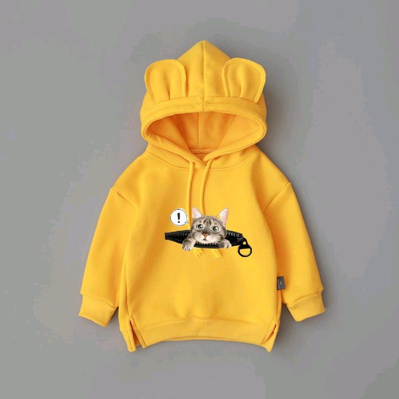 jaket Dino anak sweater gambar Dino Hoodie Dino T-rex Santai 5