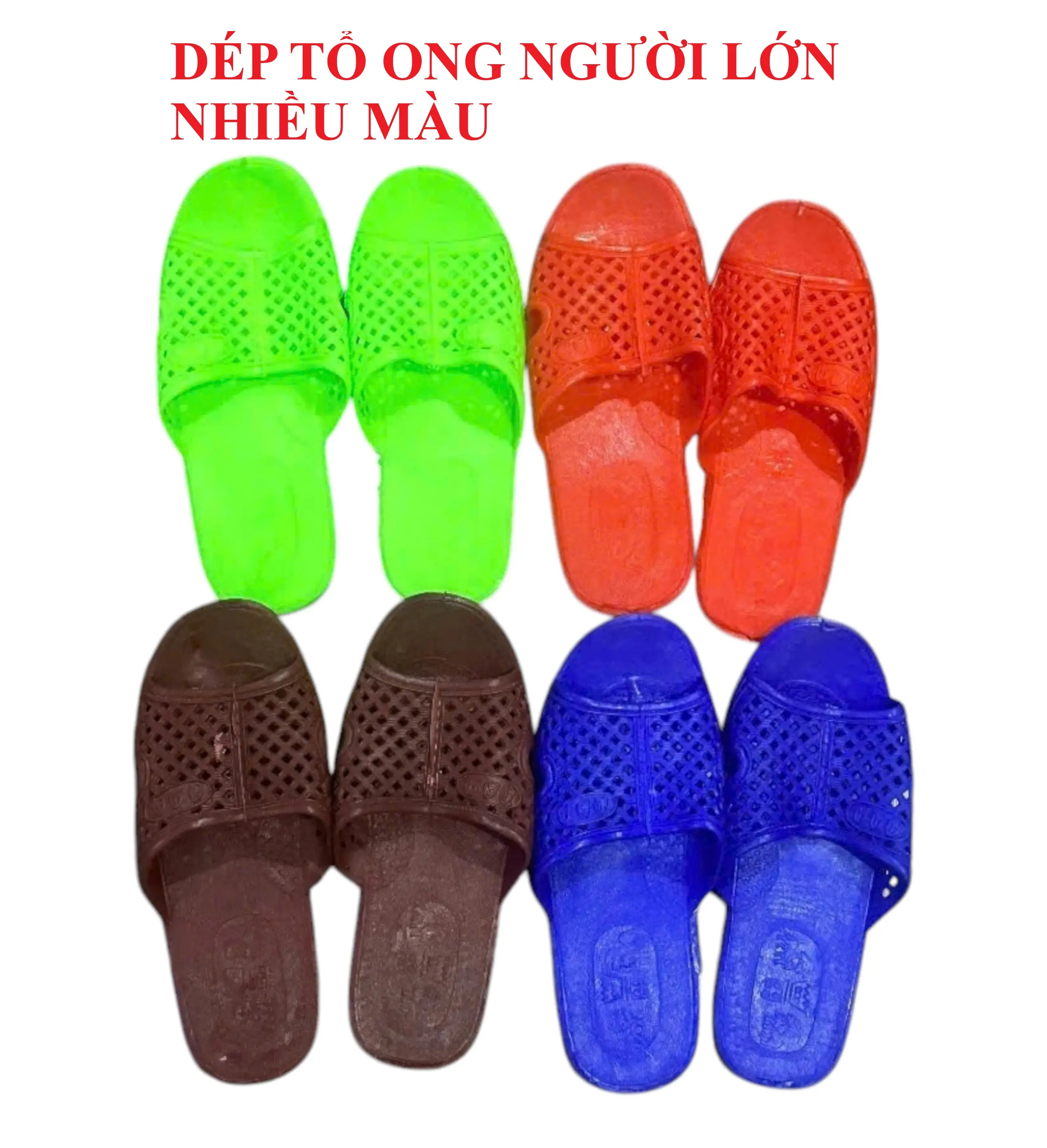 [DẺO, BỀN] Dép tổ ong đế mỏng nhiều màu đi trong nhà cho nam nữ, dép đi trong nhà, dép nhựa, dép lê