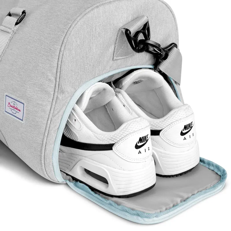 Scratchline Tourmaline Grey Duffle Bag Tas Travel Besar/Travel Bag Duffel/ Portable Gym Bag/ Tas Fitnes/ Tas Handcarry Duffle / Weekender Bag/Tas Travel Pria dan Wanita travel  bag 3