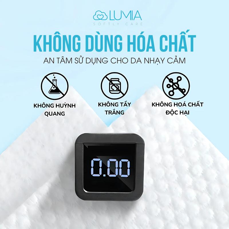 Khăn Mặt Khô Lumia 80 tờ Dùng 1 Lần Lau Khô, Lau Ướt - Khăn Mặt Dùng Một Lần 5