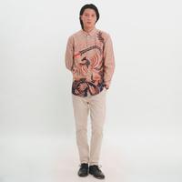 Gambar M231 Kemeja Pria Batik Panjang 1210 - Light Orange, XXL dari M231 Official Kab. Tangerang 4 Tokopedia