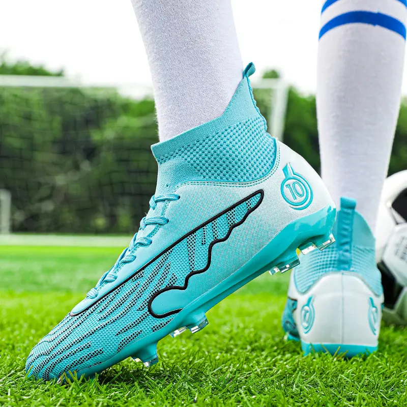 Giày Bóng Đá, Dành Cho Nam Giới, Messi, Giày Tập Luyện Cổ Cao, Chất Lượng Cao, Thích Hợp Cho Thanh Niên Và Học Sinh, Giày Bóng Đá, Cỡ Lớn 33-46, Đinh Tán FG, Chống Trượt, Hấp Thụ Sốc, Giày Trò Chơi Chuyên Nghiệp 4