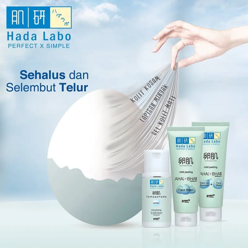 HADA LABO Face Wash Gokujyun Shirojyun Moisturizer Hadalabo Hada Labo Moisturizing Milk Facial Wash Hadalabo 4