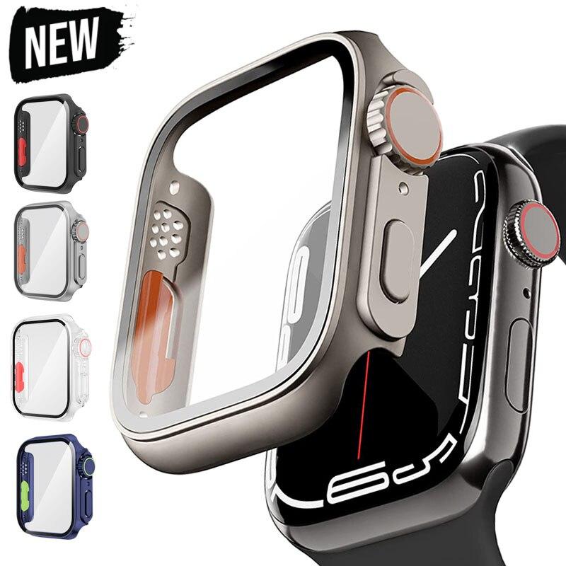 เคสอัลตร้า, อัพเกรด, สำหรับ Apple Watch Series 9, 8, 7, 41mm และ 45mm, เคสพีซีแบบแข็งพร้อมตัวป้องกัน