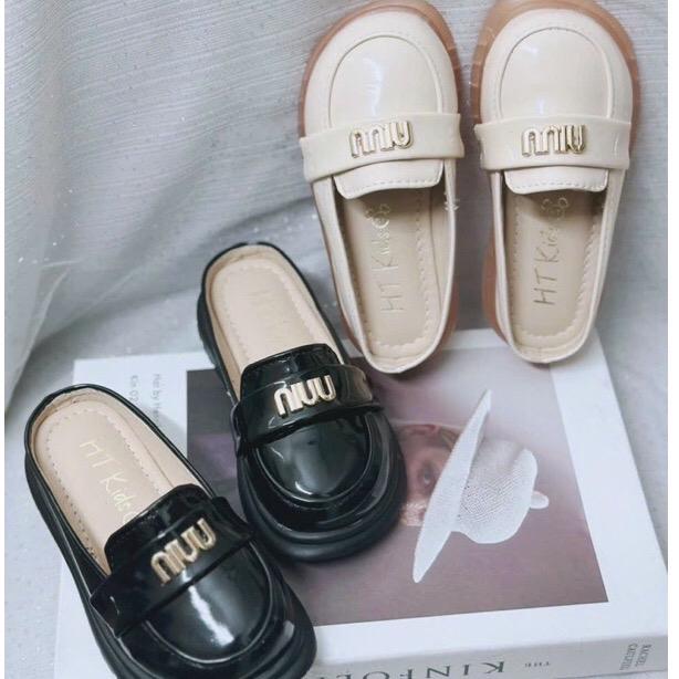 Sục khoá niuu da bóng phong cách Hàn cho bé trai bé gái Mũi tròn