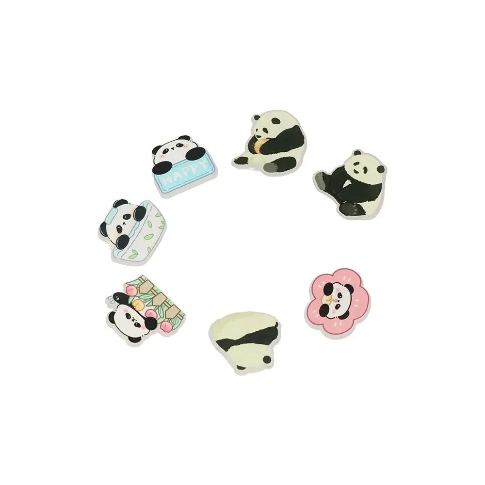 Fashion Panda Panda Pin Cute Bear Flower Panda Brooch Cartoon Breastpin Animal Badge Unisex