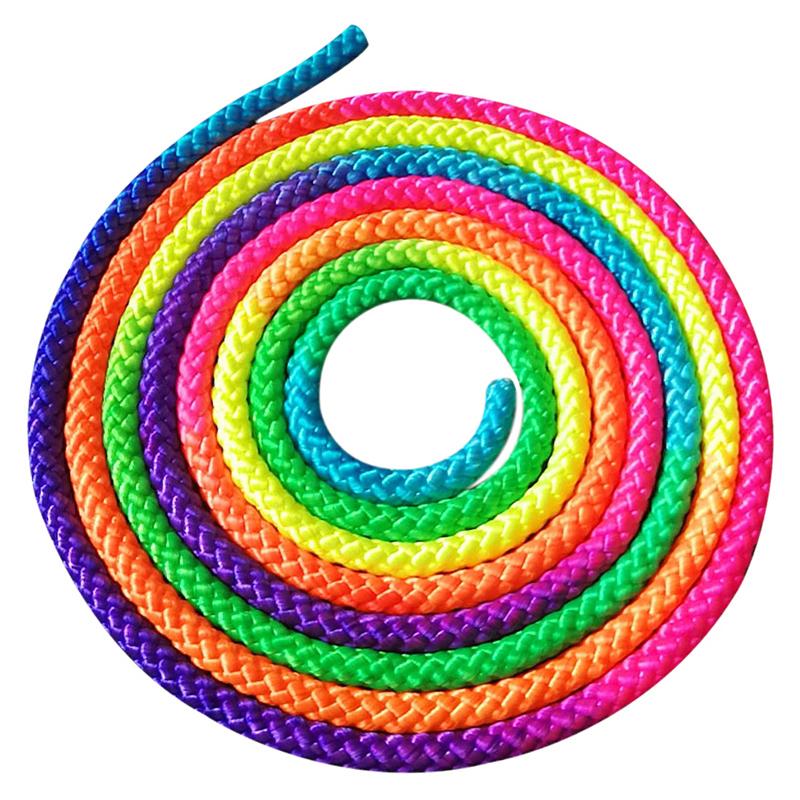 Product Introduction of Sports Gym Rainbow Color Rhythmic Gymnastics Rope Solid Competition Arts Training Ropes 19