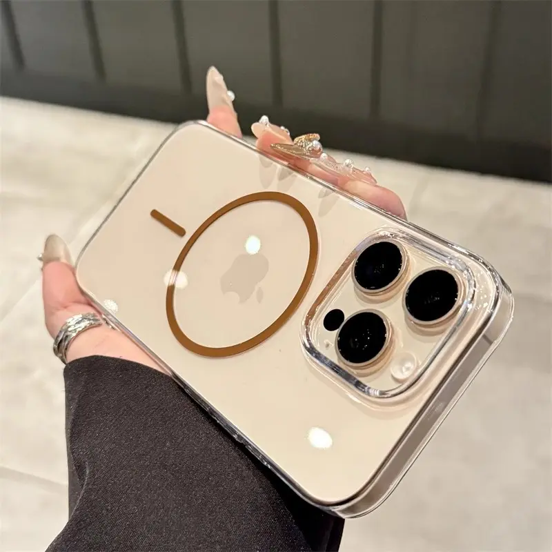 iPhone 16 Pro Max  This Brand-New Fine Circle Wireless Magnetic Case  Ultra-Thin and Transparent Offers a Simple Sleek Look Protect Your Phone in Style with Its Precise Fit and Strong Magnetic Attachment