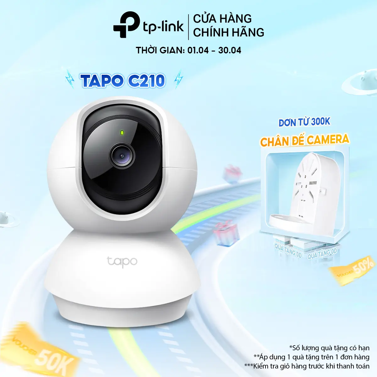[Bán Chạy] Camera Wi-Fi TP-Link Tapo C200 1080p Full HD Quay Quét 360 Độ