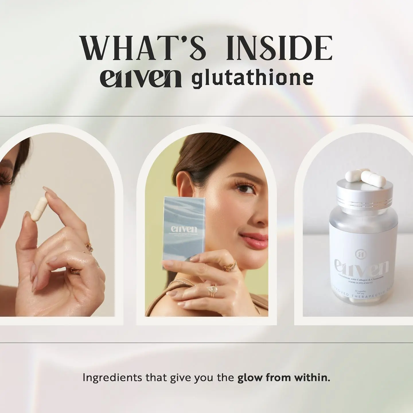 e11ven glutathione E11VEN Opitac Glutathione 30 Capsules - Marine Collagen & Chamomile