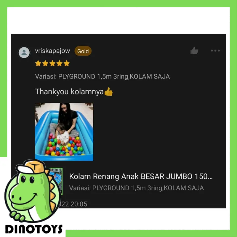 Dinotoys INTEX Kolam Mandi Bayi Ukuran 61x22 Cm Motif Beruang dan Pelangi Dengan Dasar Kolam Bergelembung Cocok Untuk Bayi Baru lahir Balita Cewek Cowok 7