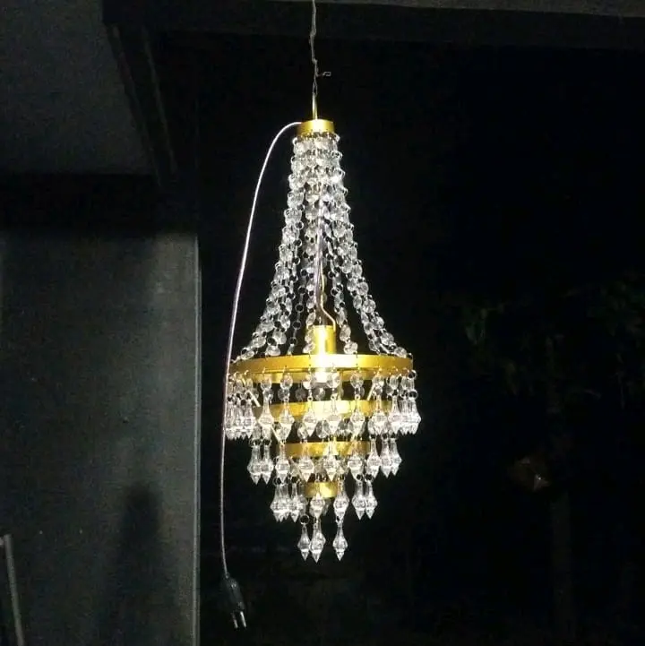DM.24-T.50 (4sap) LAMPU GANTUNG KRISTAL DEKORASI RUANGAN