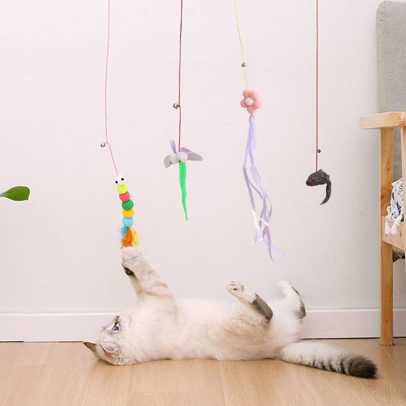 Cần Câu Mèo Dây Thun Dán Tường Co Dãn Cho Mèo DC121 MiaoCat 1