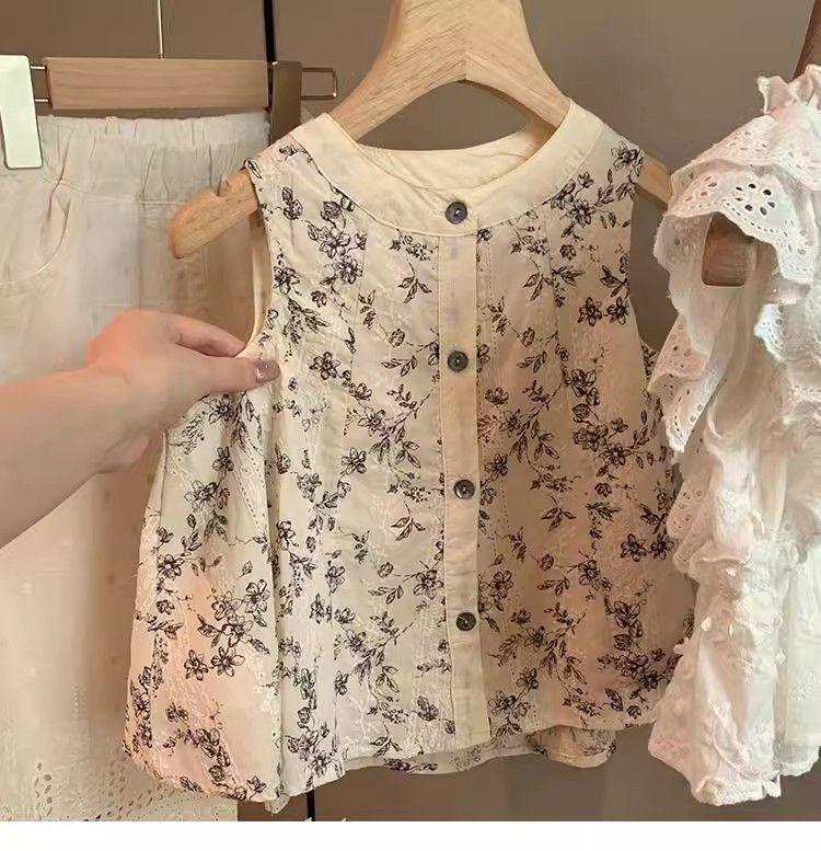Product Introduction of Áo Sơ Mi Bé Gái, Áo Cánh Và Quần Chống Muỗi, Không Tay, Bộ Đồ Hai Mảnh Phong Cách Phương Tây, Thích Hợp Cho Mùa Hè, Áo Sơ Mi Búp Bê Cho Trẻ Em, Hàng Mới Về 8