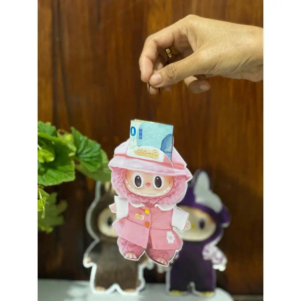 Amplop 3d Karakter Labubu  Lebaran 2025 Angpau Natal Imlek Lucu Unik isi 10 amplop lebaran unik