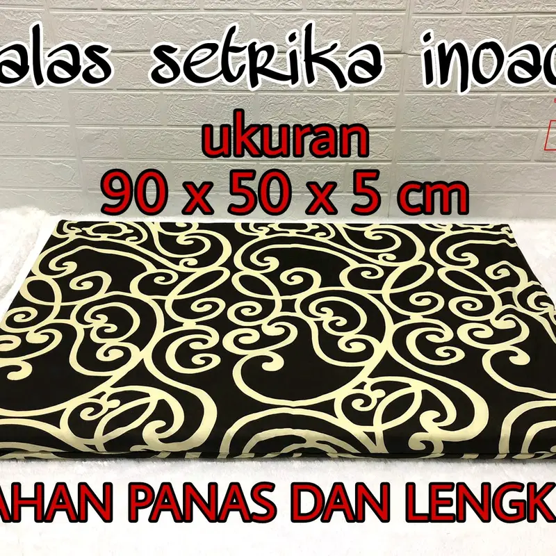 alas setrika tebal 5cm ukuran 90x50x5 cm tahan panas dan lengket Sarung 0