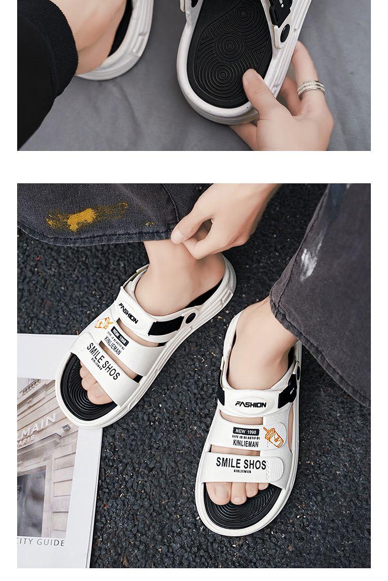 Sandal pria klasik Korea terbaru, bahan EVA, tahan aus dan lentur, tidak mudah berubah bentuk, harga terjangkau