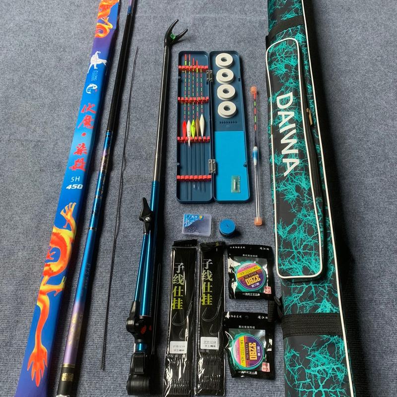 [Sale] Cần Câu Tay Phục Long Chiến Thần 5h [Qua tặng kèm ngọn phụ - trục - phao ]  Fishing Đi Câu Câu Cá