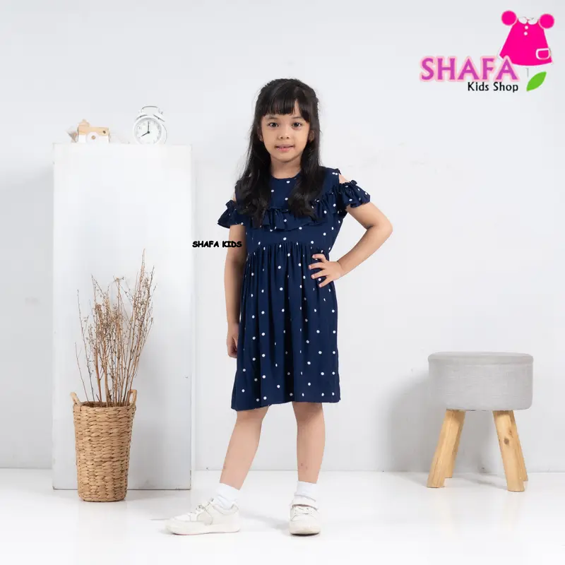 SHAFA KIDS / BAJU ANAK PEREMPUAN / DRESS ANAK PEREMPUAN USIA 1 5 TAHUN BAHAN RAYON VISCOSE / DASTER ANAK PEREMPUAN / GLASY DRESS Bunda Bayi 1