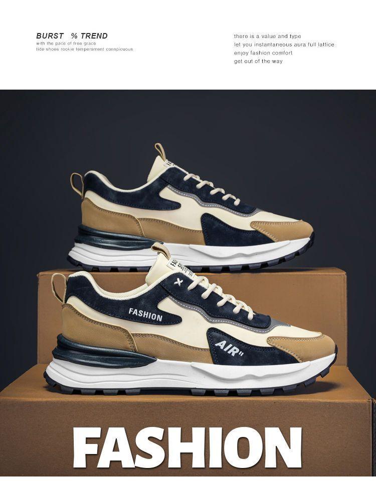 Product Introduction of Labor Protection Men's Shoes Summer Work Leather Waterproof Non-Slip Running Sports Height Increasing Leisure Student Daddy Tide Shoes Closed Trainers Training Runner 4