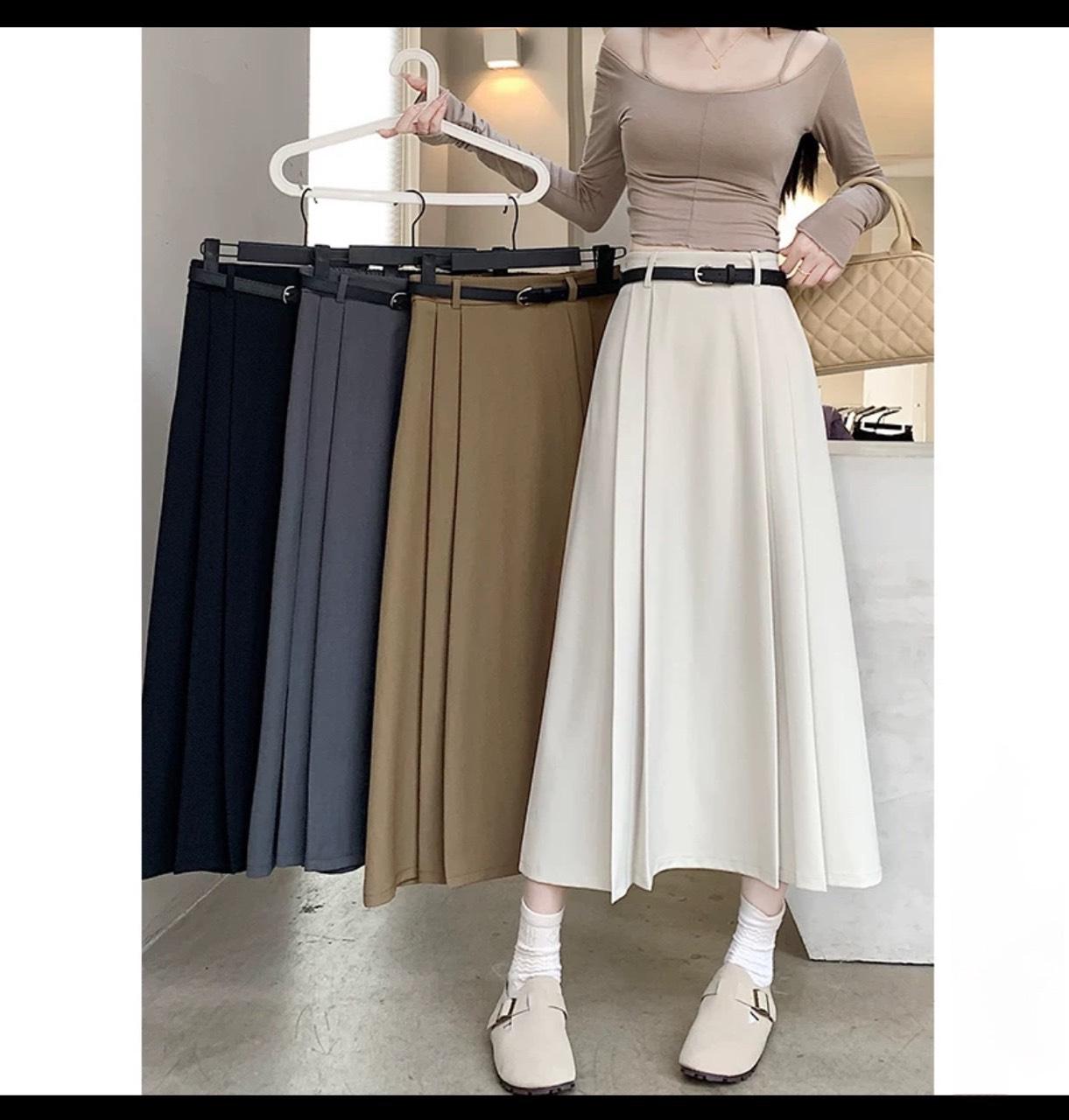 [Xả Kho] Chân Váy Vải Tuyết Mưa Thời Trang Nữ Cao Cấp 40 - 95Kg Có Bigsize Women Thêu Đen - A.1315