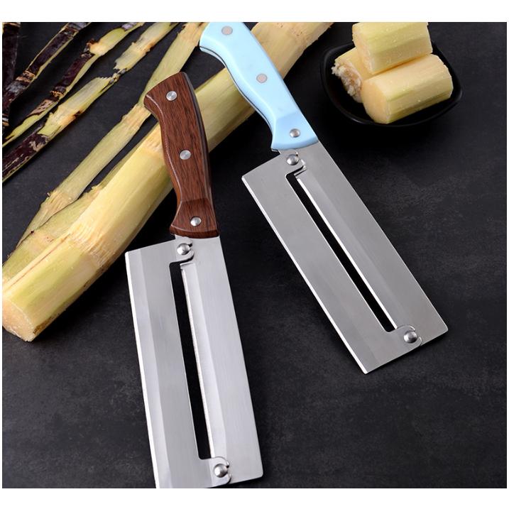 Dao 2 lưỡi rèn to 28cm siêu bén - Chât liệu thép không gỉ bào gọt vỏ trái cây mía dứa khóm bắp cải..