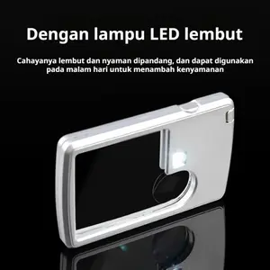 Kaca pembesar portabel dengan pembesaran