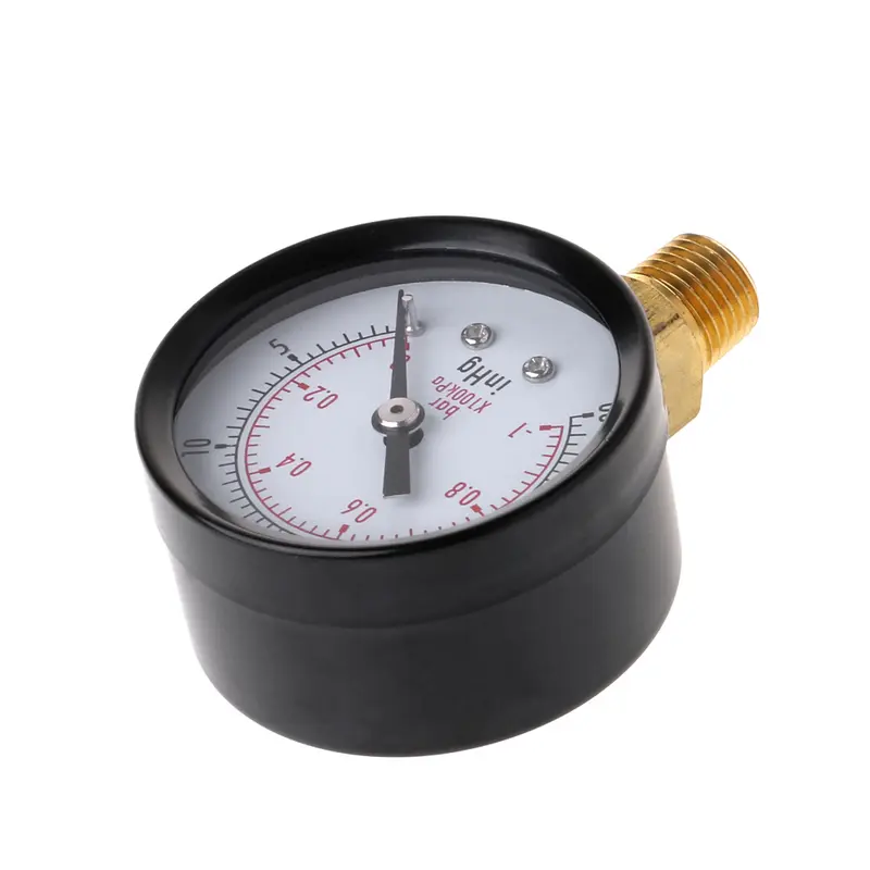 Áp Kế Chân Không Cầm Tay, Đồng Hồ Đo Áp Suất 0-30psi 0-2bar, Hiệu Suất Ổn Định Mini, Đồng Hồ Đo Mặt Số Quy Mô Kép, Màn Hình Kỹ Thuật Số 2