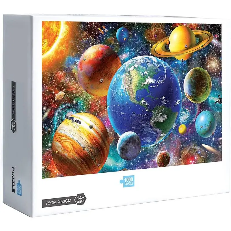 New SOLAR SYSTEM Jigsaw 300 500 1000 Pieces of Wooden Puzzles Brain Toys Educational Games