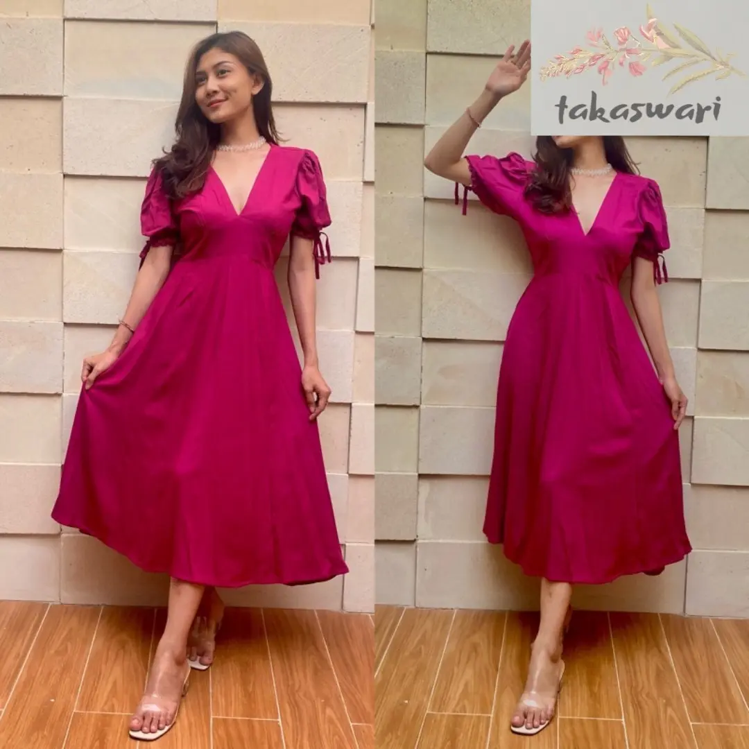 DRESS FUJI PANJANG || DRESS WANITA BALI MURAH || DRESS CANTIK KEKINIAN