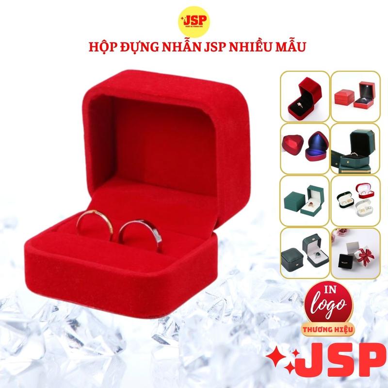 Hộp đựng nhẫn JSP nhiều mẫu hộp nhẫn đôi chất liệu cao cấp hộp đựng nhẫn cưới nhiều size JSP