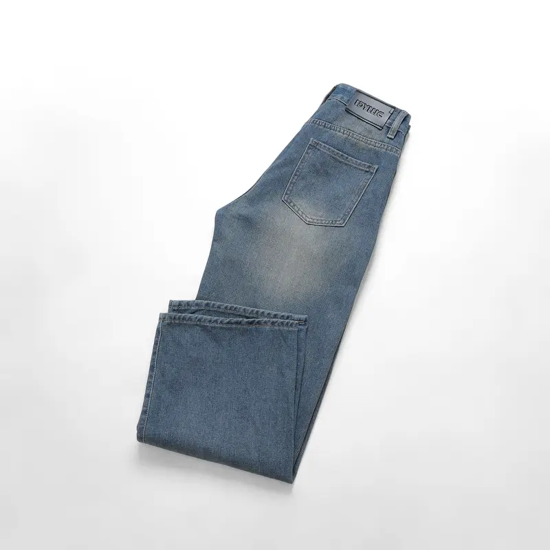 [IDYLLIC X Giá siêu sale] Quần jean nam nữ ống suông rộng thời trang màu xanh basic wash trắng IDY1 Menswear Cotton Pants 2