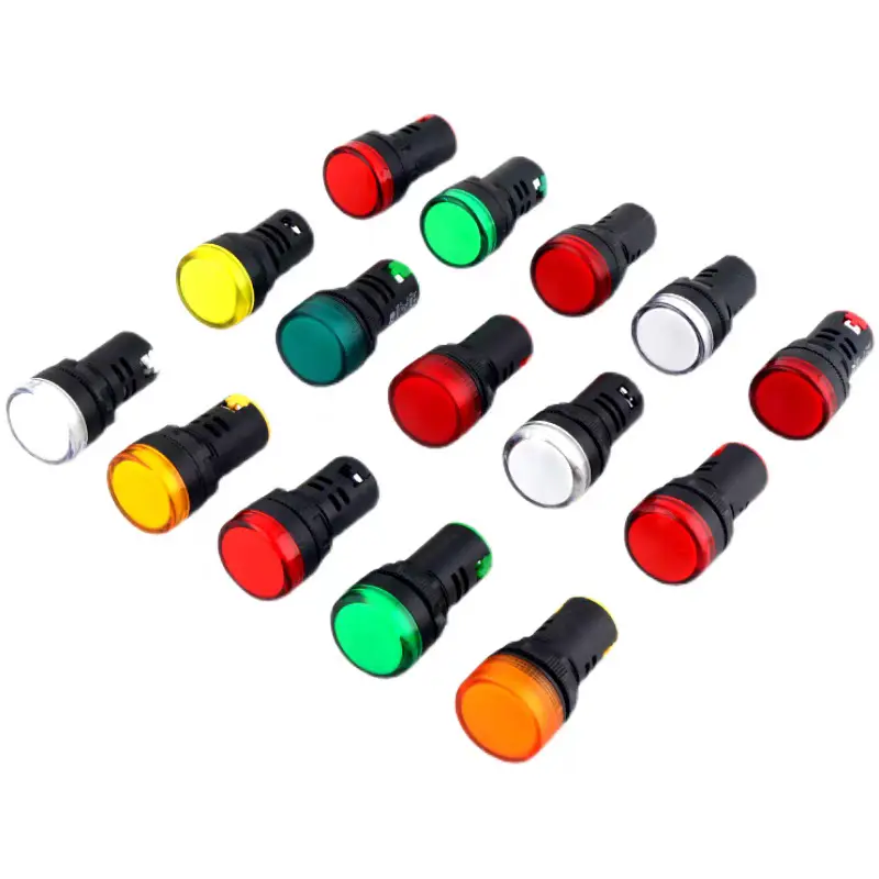 Đèn báo pha tủ điện, đèn báo nguồn 220V / 24V Đèn Led phi 22