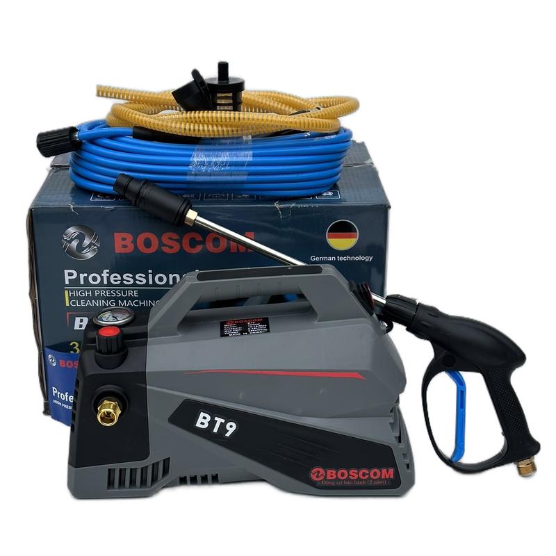 máy rửa xe mini máy rửa xe gia đình BOSCOM BT9-300w động cơ 100% dây đồng