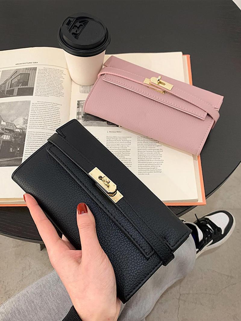 Product Introduction of Women's Fashionable Solid Color Card Holder, Casual Versatile PU Leather Card Holder, Trendy All-match Card Holder for Daily Use 0