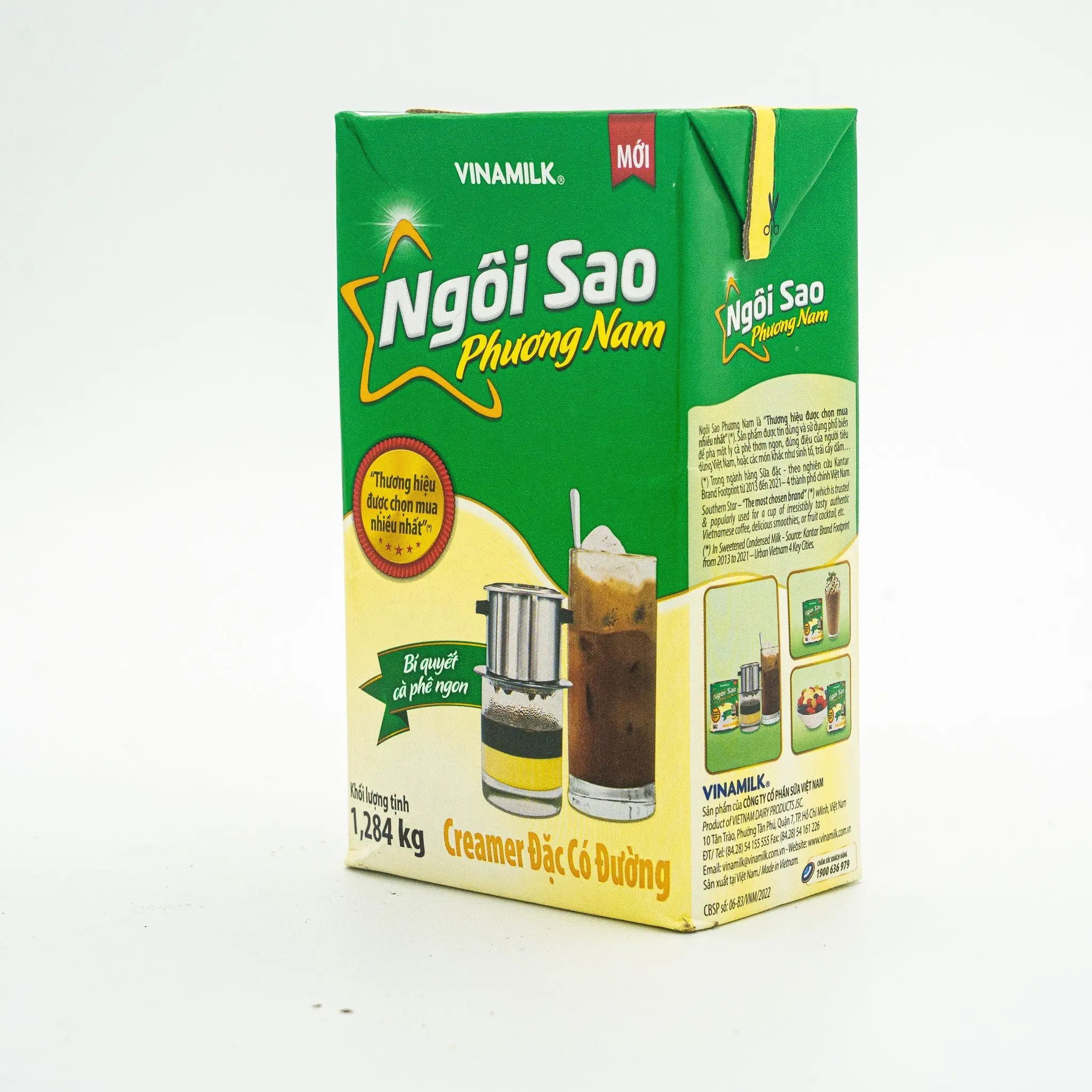 Sữa đặc ngôi sao Phương Nam 1,284kg  vỏ xanh lá