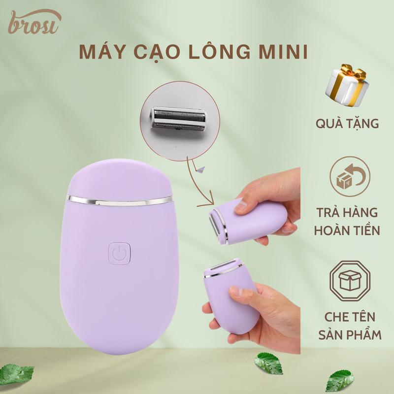 Máy Cạo Lông Toàn Thân, Máy Tẩy Lông Mini, Cạo Lông Nách, Tay, Chân, Vùng Bikini Cho Nam Và Nữ