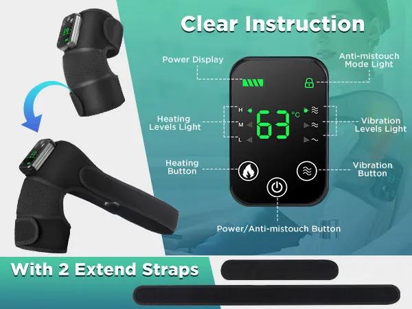 Product Introduction of Electric Shoulder Massager Thermal Elbow Support Belt  Joint Relax Knee Heated Massage 41