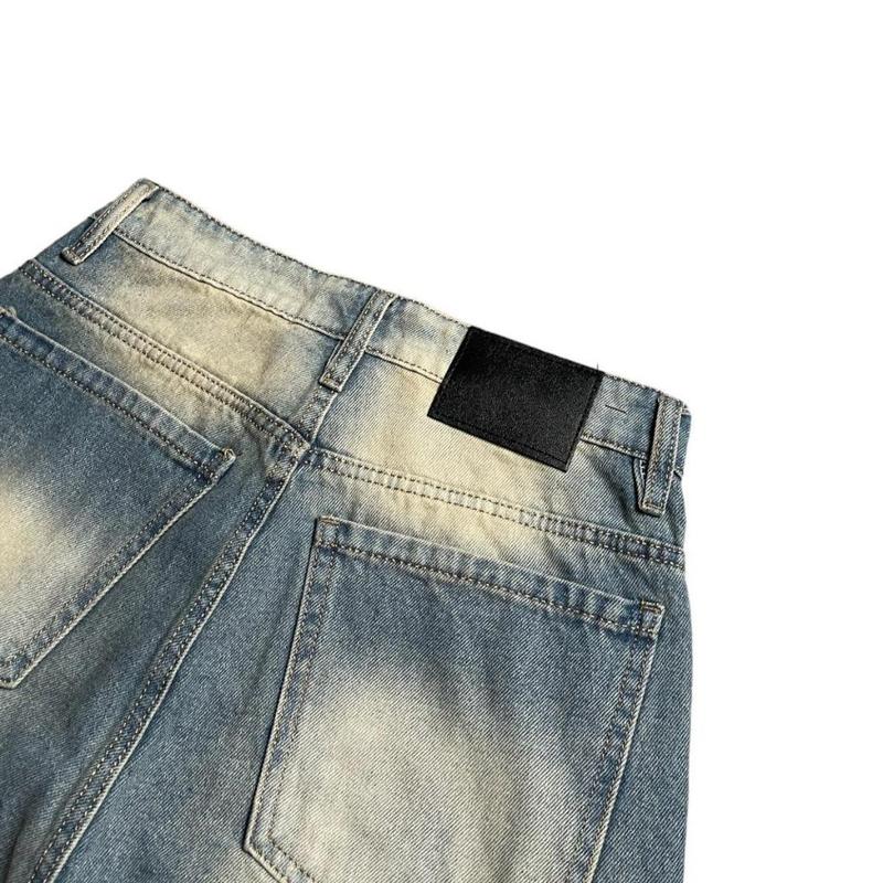 GODO - BAGGY JEANS  BLUEWASH GOLDEN - Quần jeans wash xanh nhạt GJ24 3