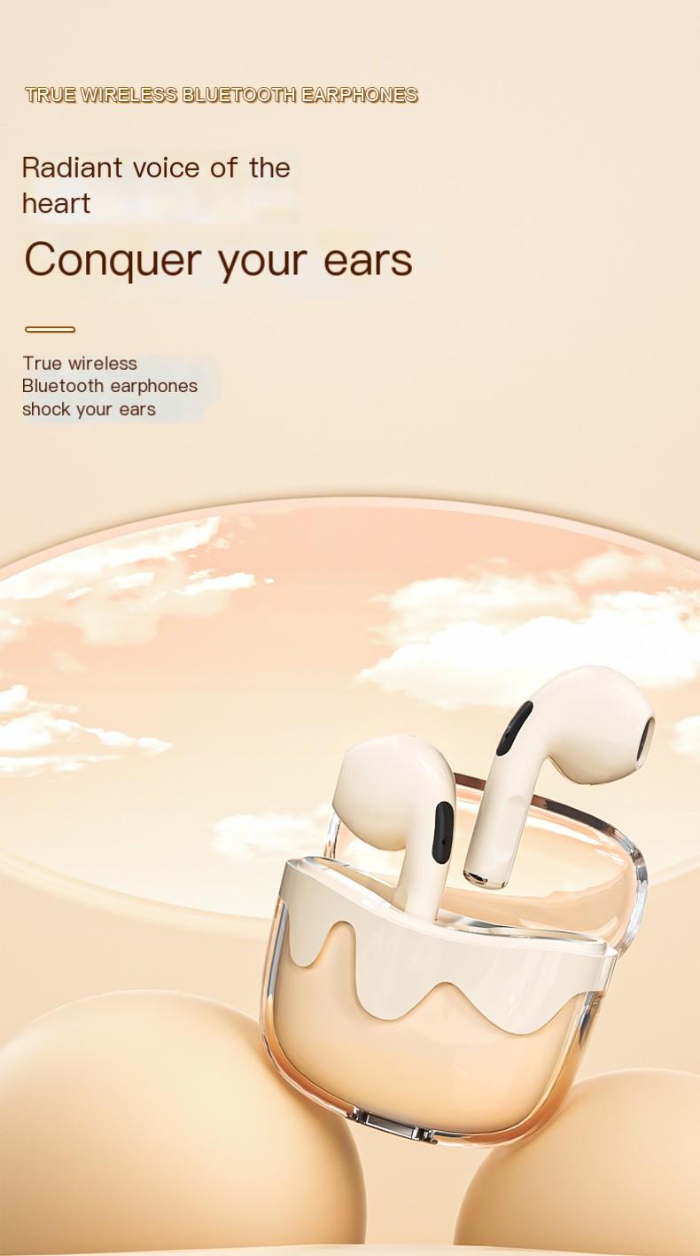 Product Introduction of G07 Wireless Earbuds Longer Playtime Ear Buds With Transparent Charging Case For Music Sports For Android and iOS Headphone 2