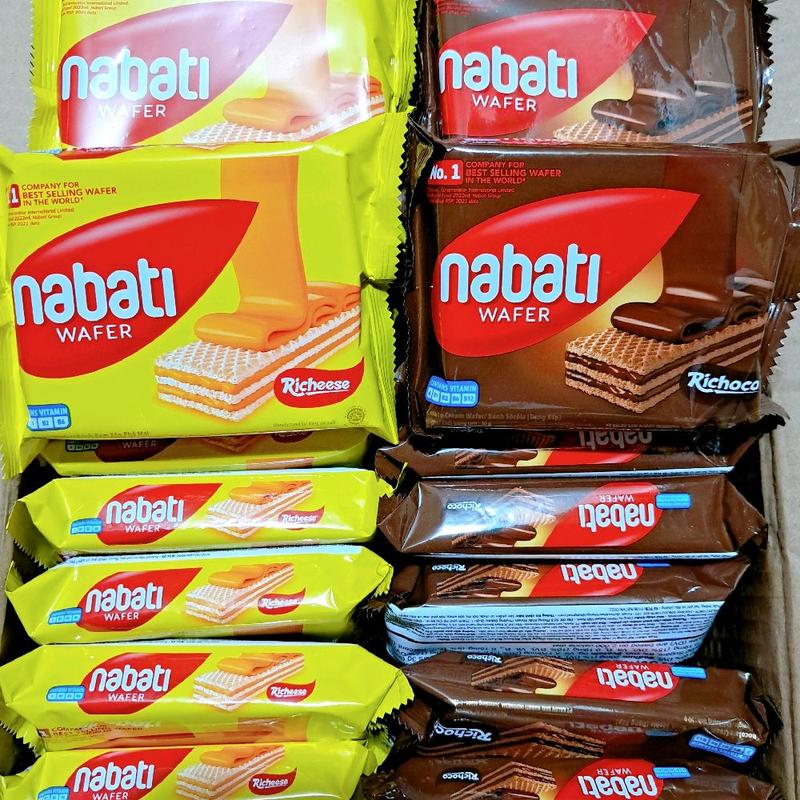 Combo 10 gói bánh Nabati vị sô cô la - vị phô mai.
