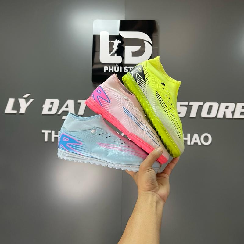 Giày bóng đá vp 16 cổ cao, đế cao su Chống Trơn Trượt, chỉ khâu full đế, kèm tất + bình xịt thơm + băng keo + túi rút , Sneaker Sport Đá Banh Giày Thể Thao giay bong da