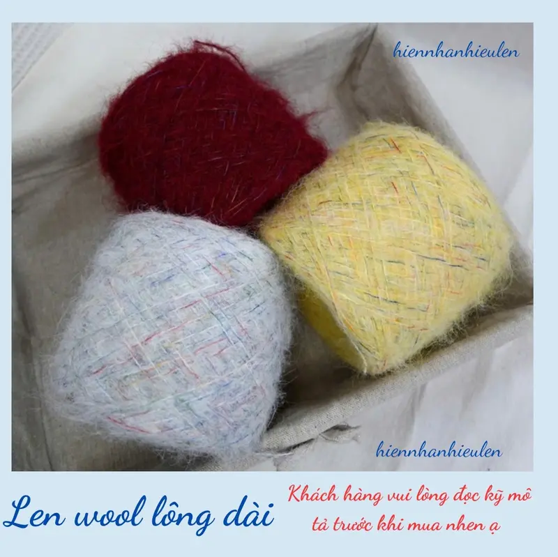 Product Introduction of [SẴN 200gr] Len wool lông dài 4