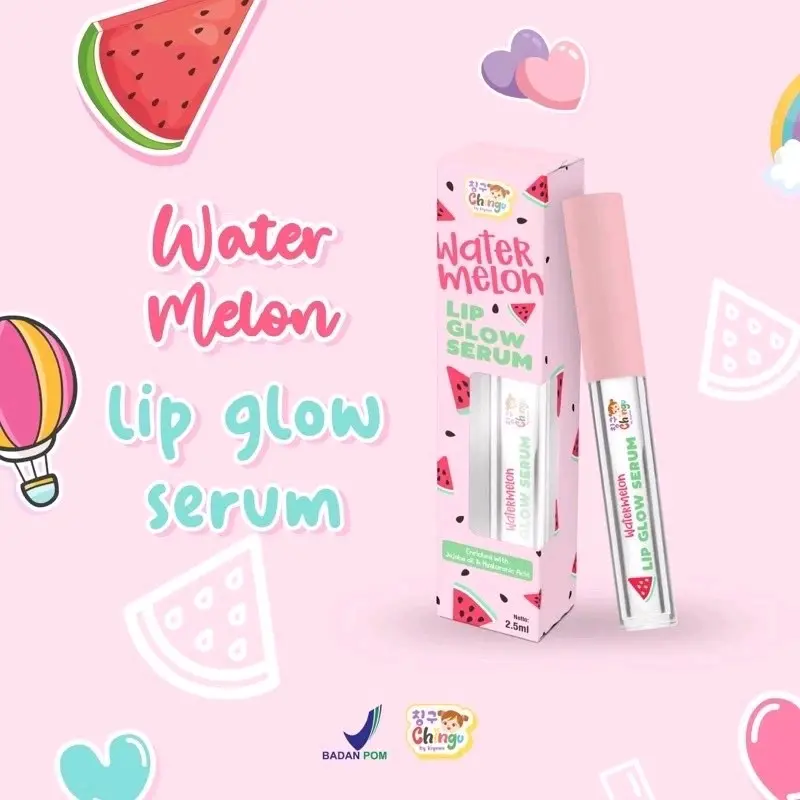 Watermelon Lip Glow Serum dari Chingu by Kiyowo | lip serum chingu